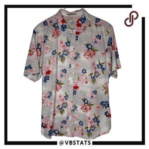 Tommy Bahama Men's Island‎ Crafted Modern Fit Floral Print Shirt Multi Size XL